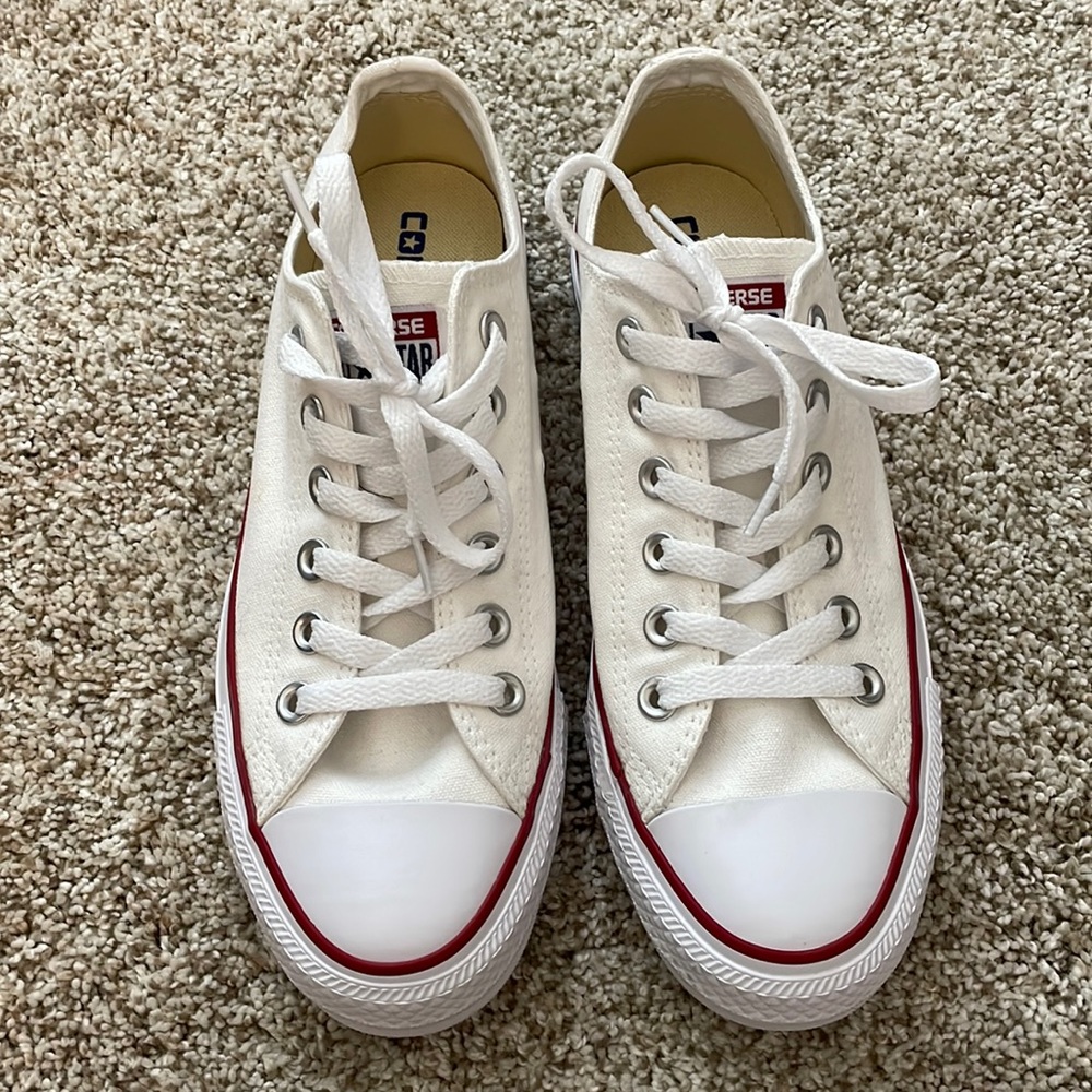 Women’s White Low Top Converse